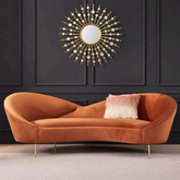 Curved 3-Seater Chaise Lounge Sofa